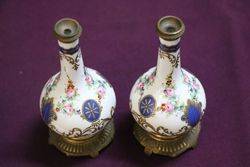 Antique Pair Of Sevres Vases 
