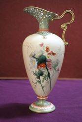 Stunning Royal Worcester Pierced Ewer C1902 #