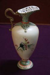 Stunning Royal Worcester Pierced Ewer C1902 