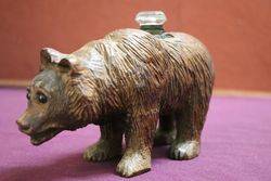 Carved Bear InkWell