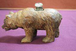 Carved Bear InkWell