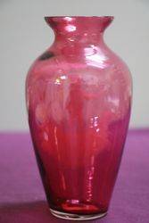 Antique Mary Gregory Ruby Vase 