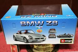 118 Burago Dia Cast BMW Z8 Gold Collection Model