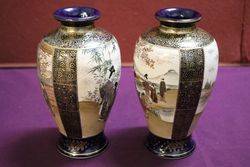 Pair Of C19th Satsuma Vases 