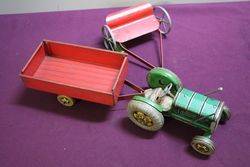 3 Piece of Tin Plate Tractor Set  