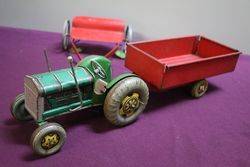 3 Piece of Tin Plate Tractor Set  