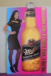 Miller Brewing Tin Advertising Sign #