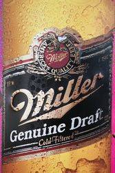 Miller Brewing Tin Advertising Sign 