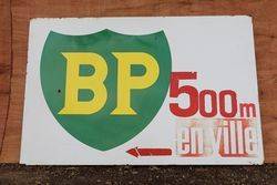 BP Enamel Advertising Sign #