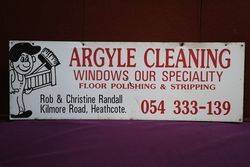 Argyle Cleaning Advertising Sign #