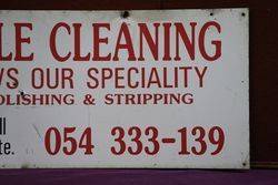 Argyle Cleaning Advertising Sign 
