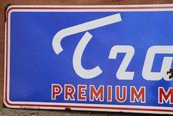 Trading Motor Oil Enamel Advertising Sign 