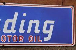 Trading Motor Oil Enamel Advertising Sign 