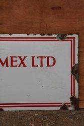 Scottish Oils and Shellmex Enamel Advertising Sign 