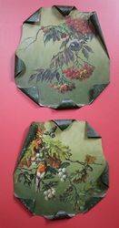 Pair Of Toleware Painted Plaques By T.Maynard C1920 #