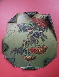 Pair Of Toleware Painted Plaques By TMaynard C1920 