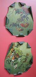 Pair Of Toleware Painted Plaques By TMaynard C1920 