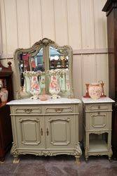 French Provincial Corner Dresser & Bedside Cabinet. #