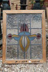 Stained Glass Lead Light Window . Circa 1900. #