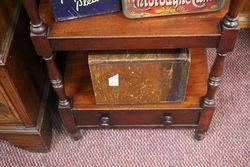 A Early 19th Century George IV Mahogany FourTier Walnut Fitted with a Drawer 