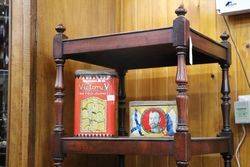 A Early 19th Century George IV Mahogany FourTier Walnut Fitted with a Drawer 