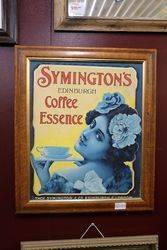 Genuine Symington's Coffee Framed Advertising Card #