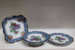  11 Piece Losol Ware Fruit Set C1915 Staffordshire Potteries 