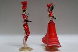 Fine Pair Of Murano Figures  