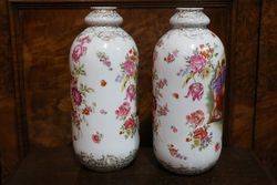 Pair OF Austrian Porcelain Vases C1900 