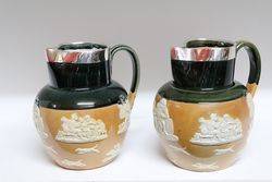 Pair Of Doulton Silver Rim Jug Sheffield C191011 