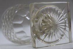 Pair Of Early C19th Cut Lead Glass Covered Bowls  