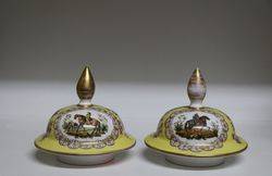 Pair Of Late 19th Century Dresden Vases C1900 