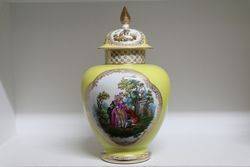 Pair Of Late 19th Century Dresden Vases C1900 