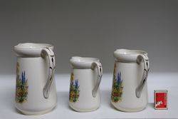 Set Of 3 Falcon Ware China Jugs 