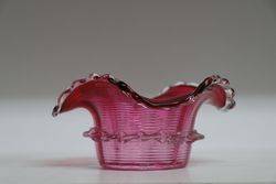 Victorian Ruby Glass Bowl.#