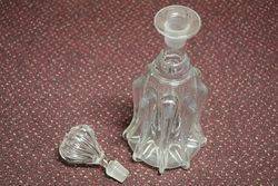 Pair Of Quality Glass Decanters