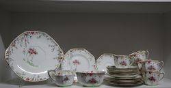 A Charming Royal Doulton The Rosalie 21 Piece Tea Set #