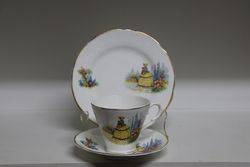 Crinoline Lady China Trio .#