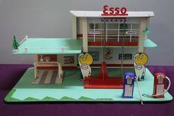 A Model Garage Surmounted With Esso Livery 