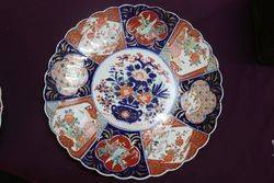 Large Imari Charger With Scalloped Edge C1900 