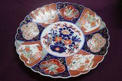 Large Imari Charger With Scalloped Edge C1900 