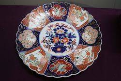 Large Imari Charger With Scalloped Edge C1900 