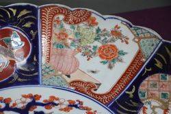 Large Imari Charger With Scalloped Edge C1900 