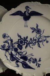 Wonderful 19th Century 11 Piece Blue + White Fruit Set 