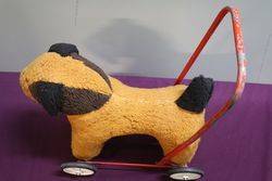 A PushAlong Soft Toy Dog On Wheels 