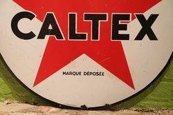 Caltex Enamel Advertising Sign 