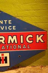 Classic Large McCormick Lozenges Shape Enamel Service Sign 