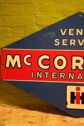 Classic Large McCormick Lozenges Shape Enamel Service Sign 