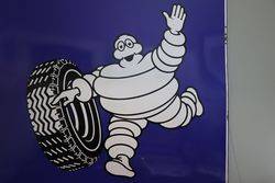 Michelin Double Sided Enamel Advertising Sign  