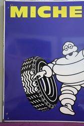 Michelin Double Sided Enamel Advertising Sign  